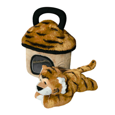 Мягкая игрушка "Тигр в домике" мех Набивка: синтепон, пластиковые гранулы инфо 11789d.