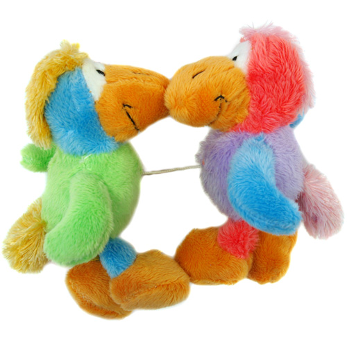 Мягкая игрушка "Целующиеся попугаи", 10 см влюбленной пары Высота: 10 см инфо 11840d.