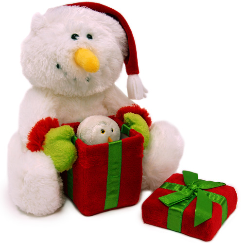 Мягкая игрушка "Снеговик с подарком", 22 см игрушки: 22 см Изготовитель: Китай инфо 11846d.