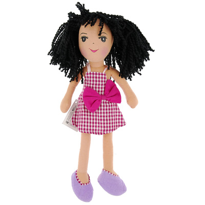 Тряпичная набивная кукла "Девочка в сарафане" Высота: 37 см Набивка: синтепон инфо 11989d.