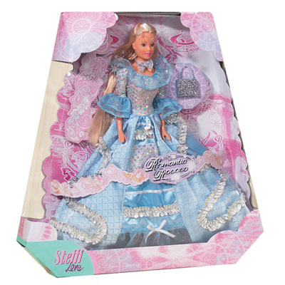 Кукла Steffi в голубом платье "Рококко" Блондинка Изготовитель: Китай Состав Кукла, сумочка инфо 12026d.