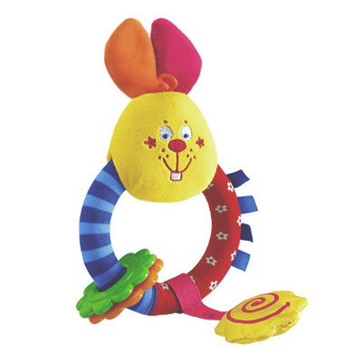 Мягкая игрушка-погремушка "Кролик" x 4,5 см Изготовитель: Китай инфо 12318d.