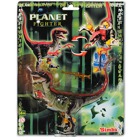 Динозавр-трансформер Цвет: черный с красным Серия: Planet Fighter инфо 12378d.