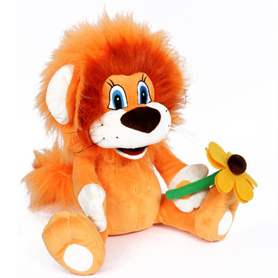 Львенок с цветком Анимированная игрушка Серия: Мульти-Пульти инфо 12800d.