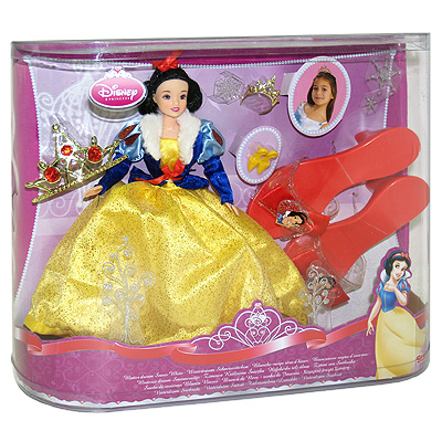Праздничный набор "Белоснежка": кукла и аксессуары куклы, пара туфель для ребенка инфо 12897d.
