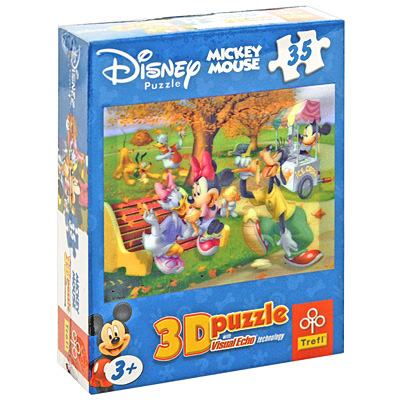 Микки Маус в парке с друзьями Пазл с 3D-эффектом, 35 элементов Серия: 3D Puzzle инфо 12961d.
