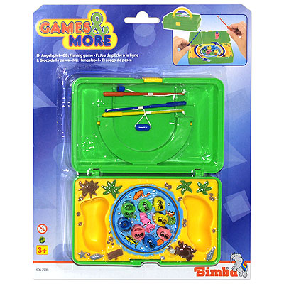 Детская игра "Рыбалка", цвет: зеленый Чемоданчик, 3 удочки, 8 рыбок инфо 13024d.