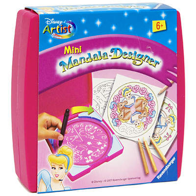 Набор для раскрашивания "Mandala-Designer: Спящая Красавица" цветных карандаша, маркер, круглый трафарет инфо 13162d.
