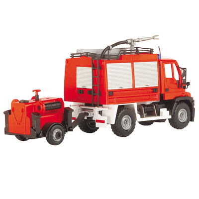 Игровой набор "Пожарная машина с пожарными" машина, прицеп, 2 фигурки пожарных инфо 394e.