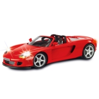 Машина "Porsche GT" ( красный) Радиоуправляемая модель аккумулятор + 9В батарейка Кроно инфо 407e.