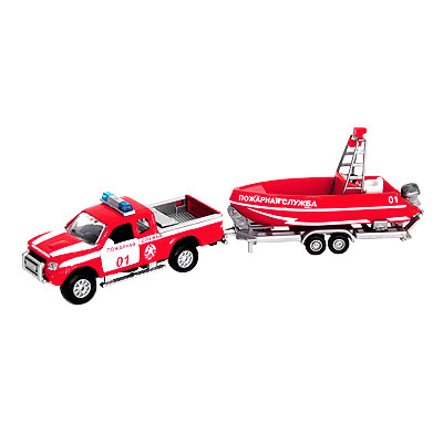 Игровой набор "Пожарная служба" см Состав Автомобиль, прицеп, катер инфо 451e.