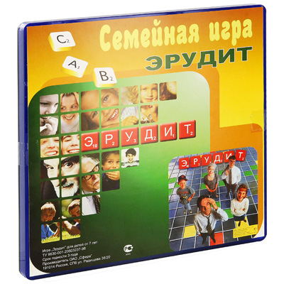 Семейная игра "Эрудит" правила игры на русском языке инфо 1550e.