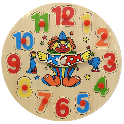 Развивающая игра "Часы-клоун" элементов игры, 1 игровое поле инфо 5591e.