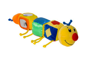 Мягкая развивающая игрушка "Гусеница", 40 см для детей от 3-х месяцев инфо 10258a.